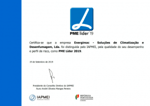 É com satisfação e orgulho que a Energimac anuncia a renovação do seu estatuto de PME Líder - Energimac